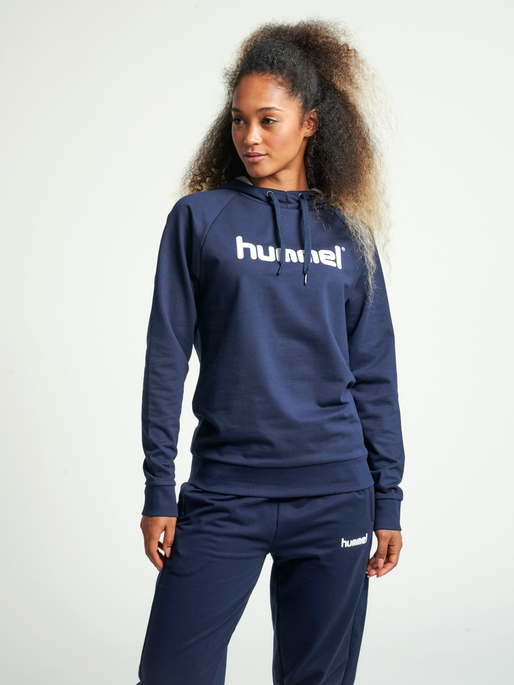 HUMMEL GO COTTON LOGO HOODIE WOMAN 1 HUMMEL GO COTTON LOGO HOODIE WOMAN