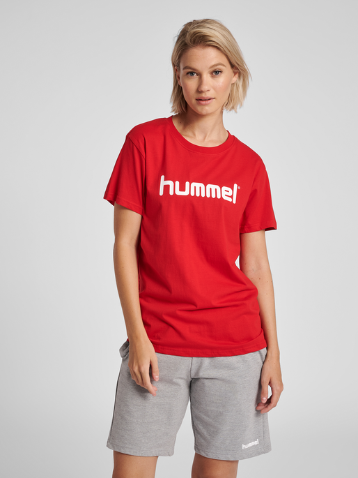 HUMMEL GO COTTON LOGO T-SHIRT WOMAN S/S 1 HUMMEL GO COTTON LOGO T-SHIRT WOMAN S/S