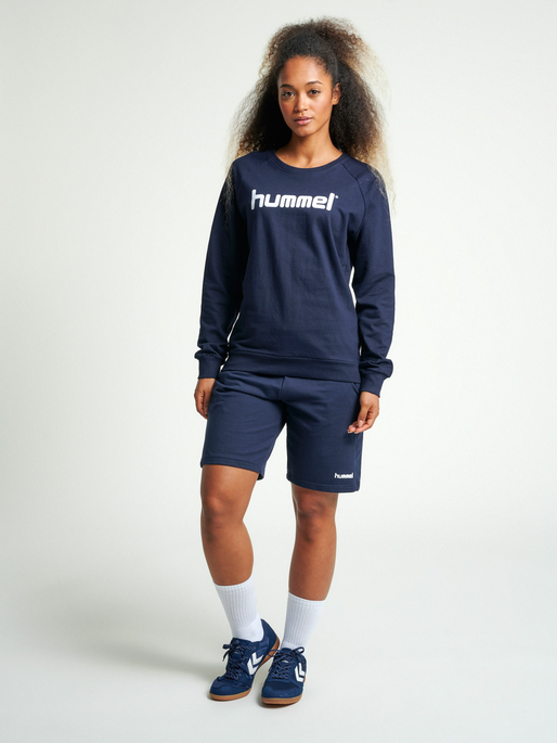 HUMMEL GO COTTON LOGO SWEATSHIRT WOMAN 2 HUMMEL GO COTTON LOGO SWEATSHIRT WOMAN
